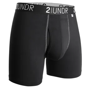 2UNDR Swing Shift 6" Boxer Brief 2U01BB.002 Black/Grey