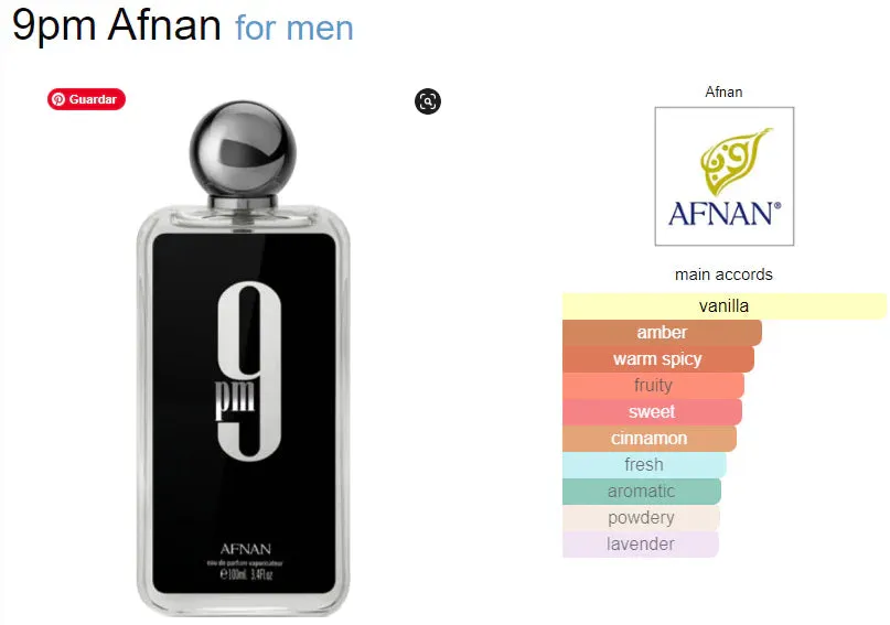 9pm 3.4 oz 100 ml EDP by Afnan