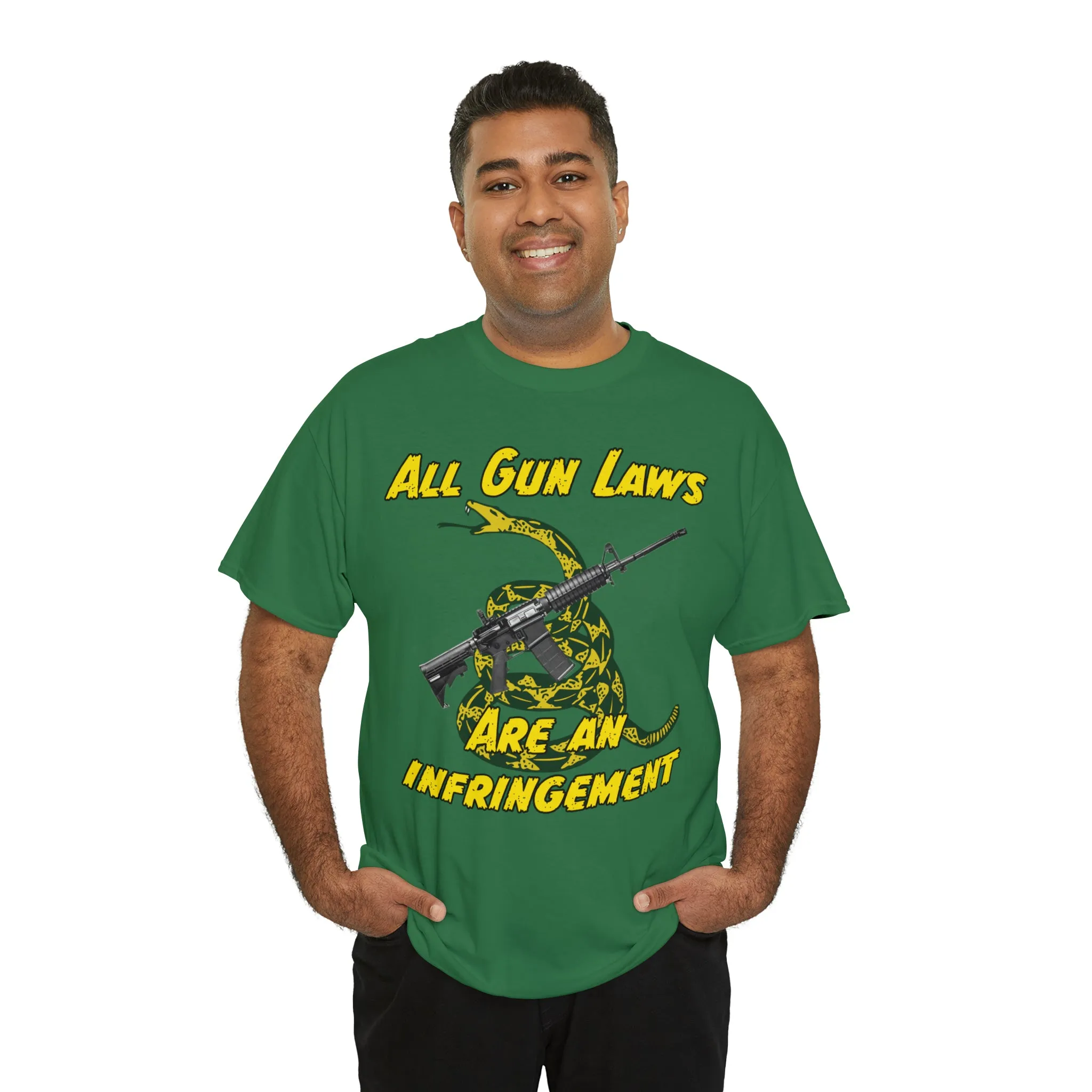 All Gun Laws Are Infringements AR15 Gadsden Tee