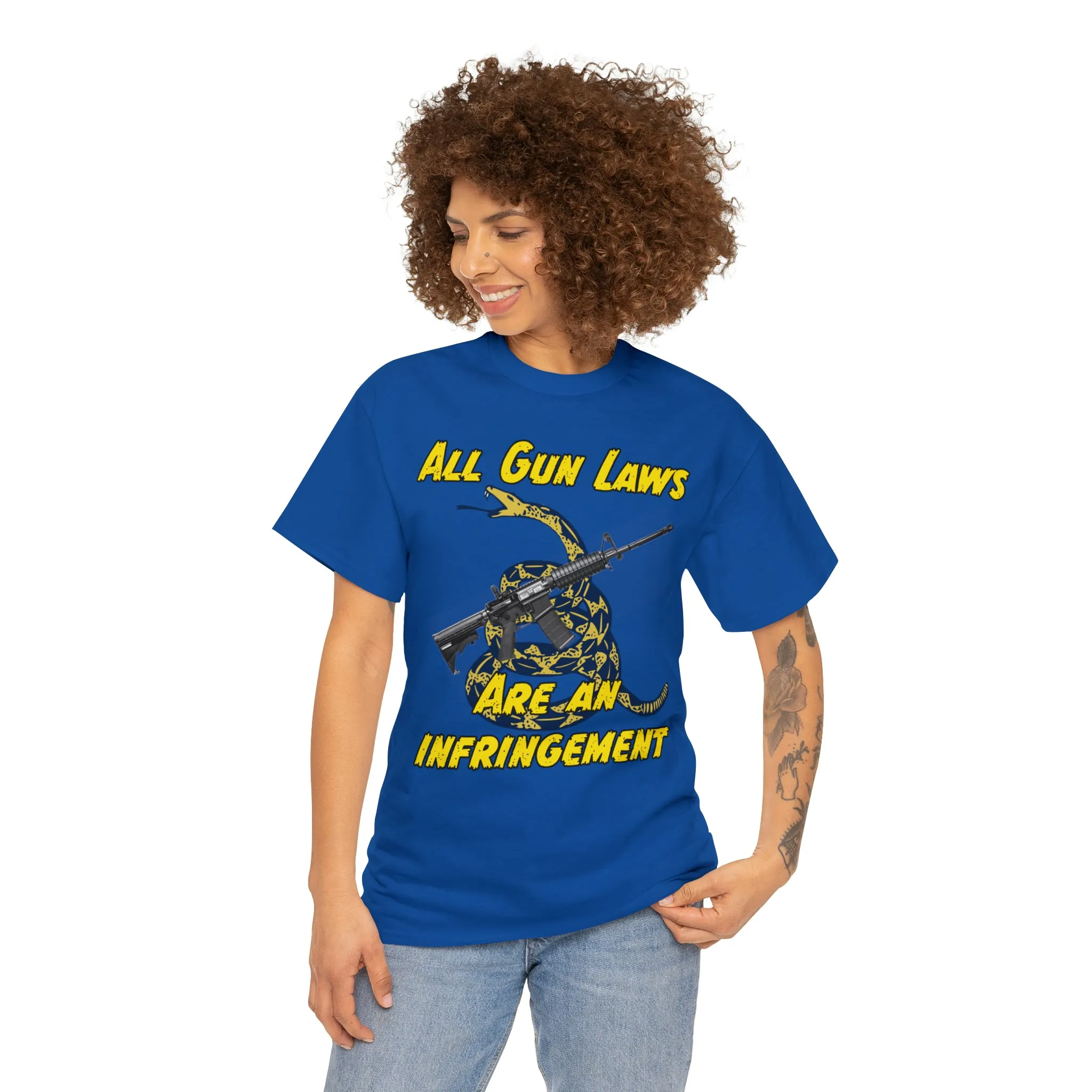 All Gun Laws Are Infringements AR15 Gadsden Tee