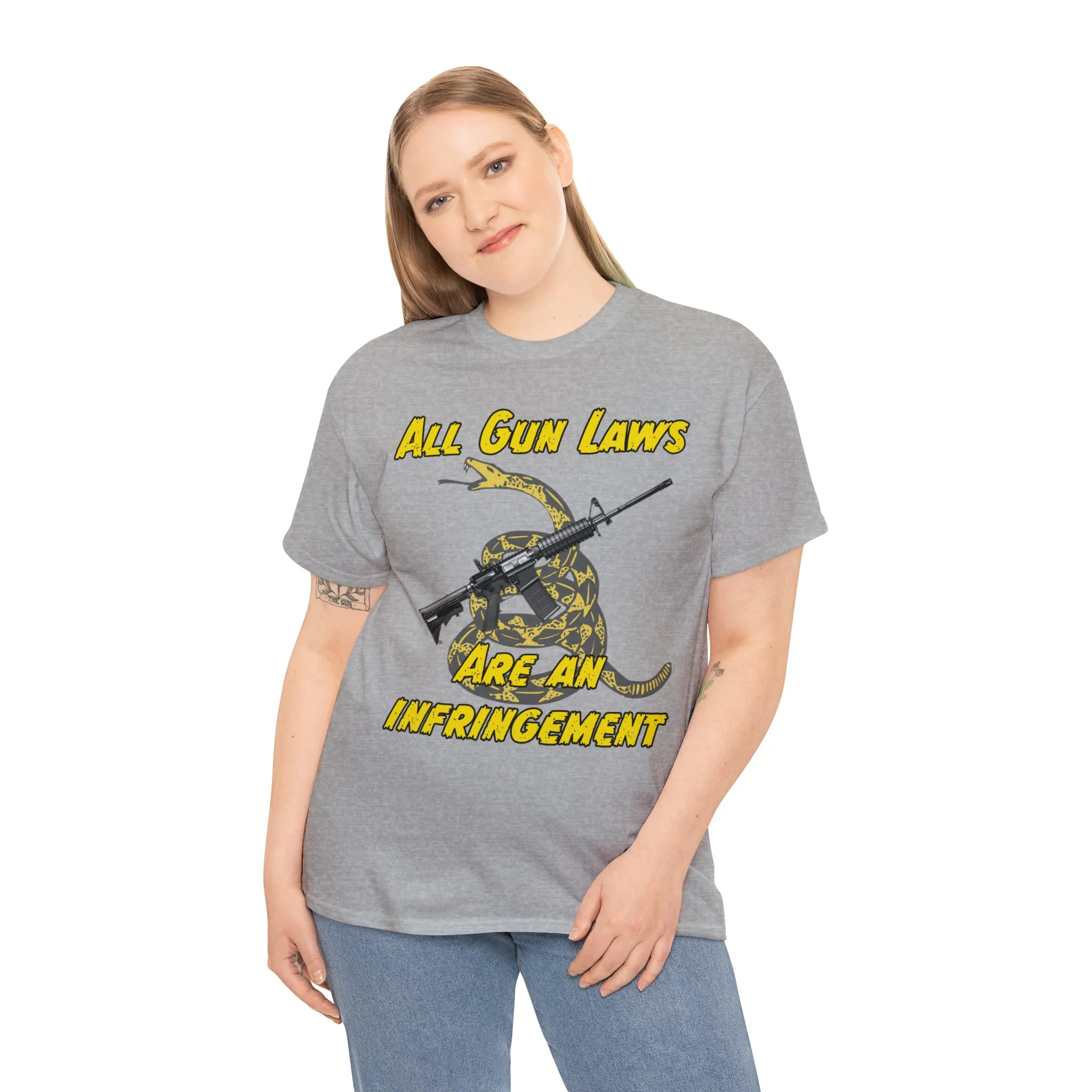 All Gun Laws Are Infringements AR15 Gadsden Tee