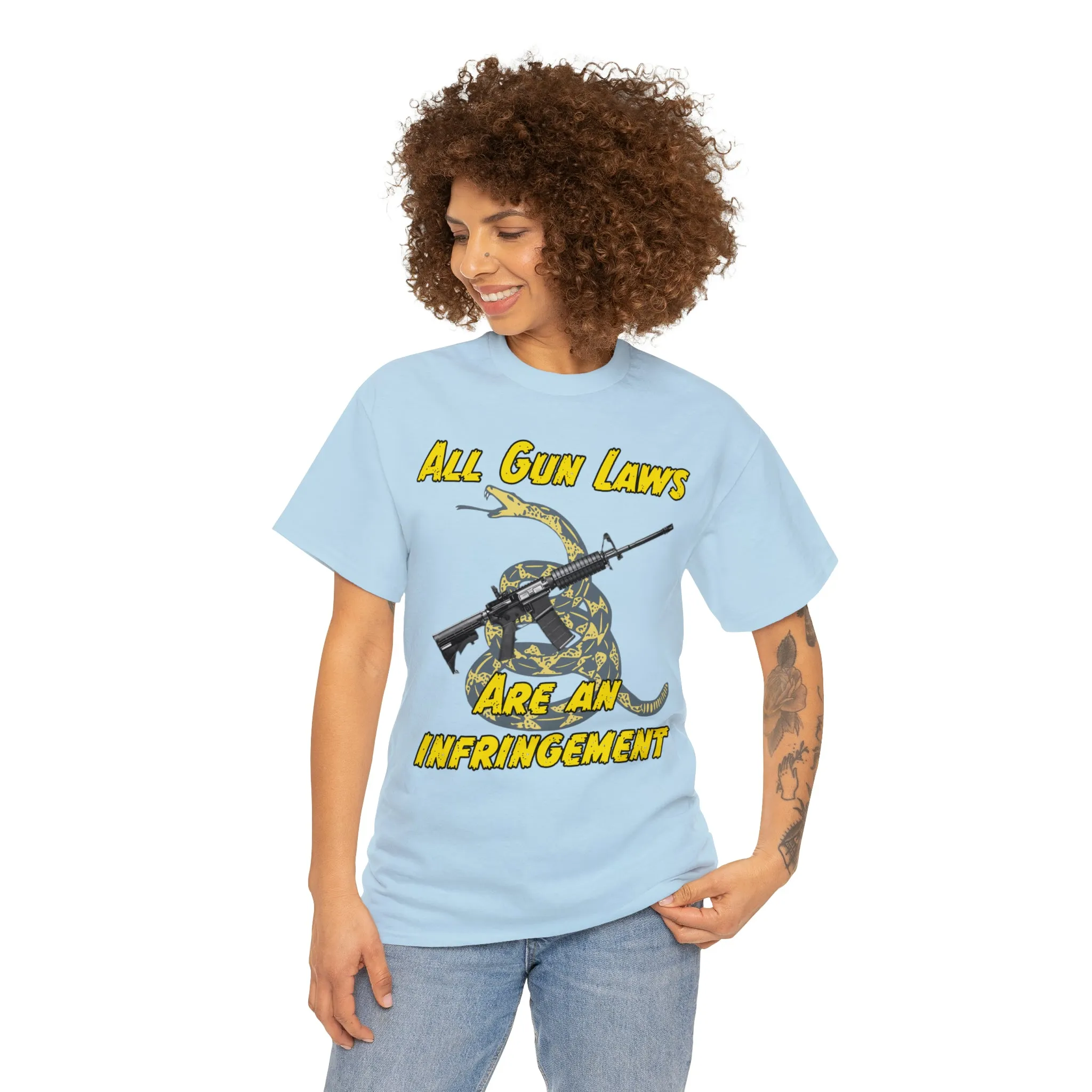 All Gun Laws Are Infringements AR15 Gadsden Tee