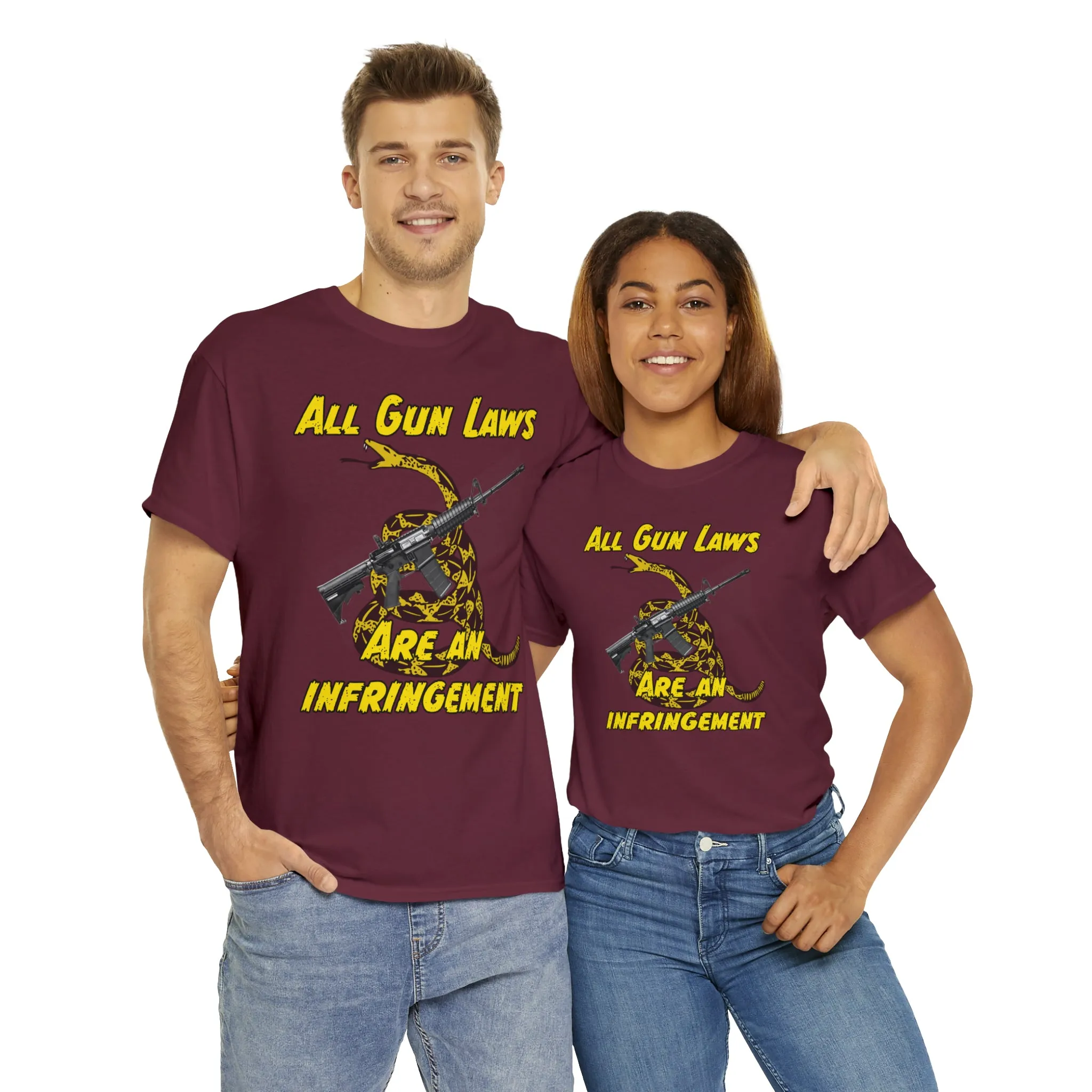 All Gun Laws Are Infringements AR15 Gadsden Tee