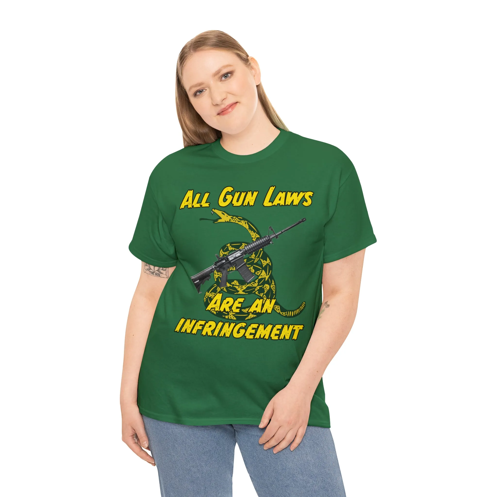 All Gun Laws Are Infringements AR15 Gadsden Tee