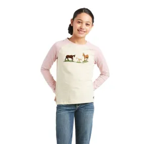 Ariat Youth Long Sleeved T Shirt Pasture Scene