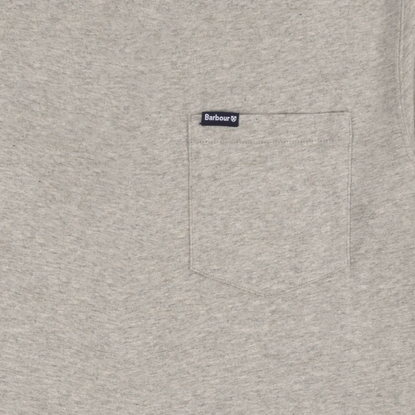 Barbour Logo Pocket T-Shirt Grey Marl