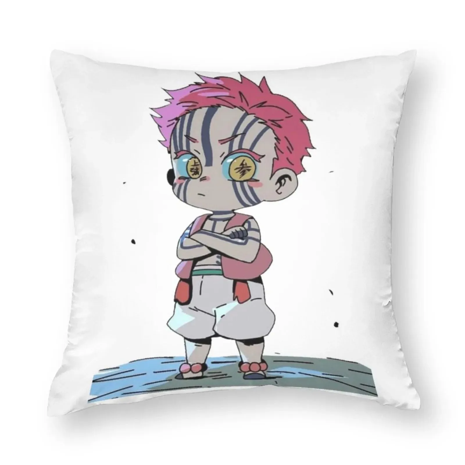 Best Funny Akaza X Kyojuro Demon Slayer Pillow Case Kimetsu No Yaiba Anime Soft Polyester Pillowcase Bed Zipper Summer Cover