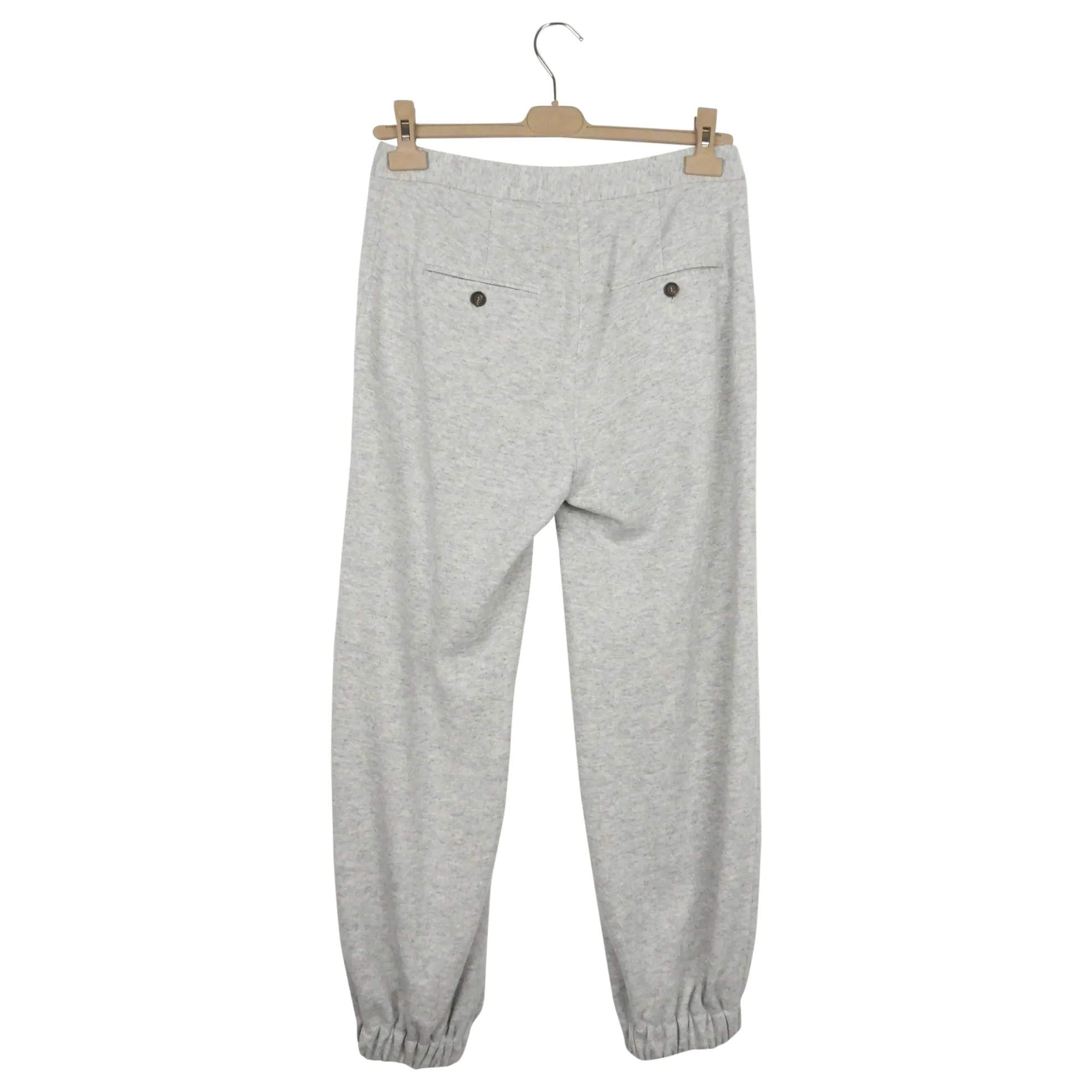 Brunello Cucinelli Grey Heather Cashmere Blend Jogger Pants - S