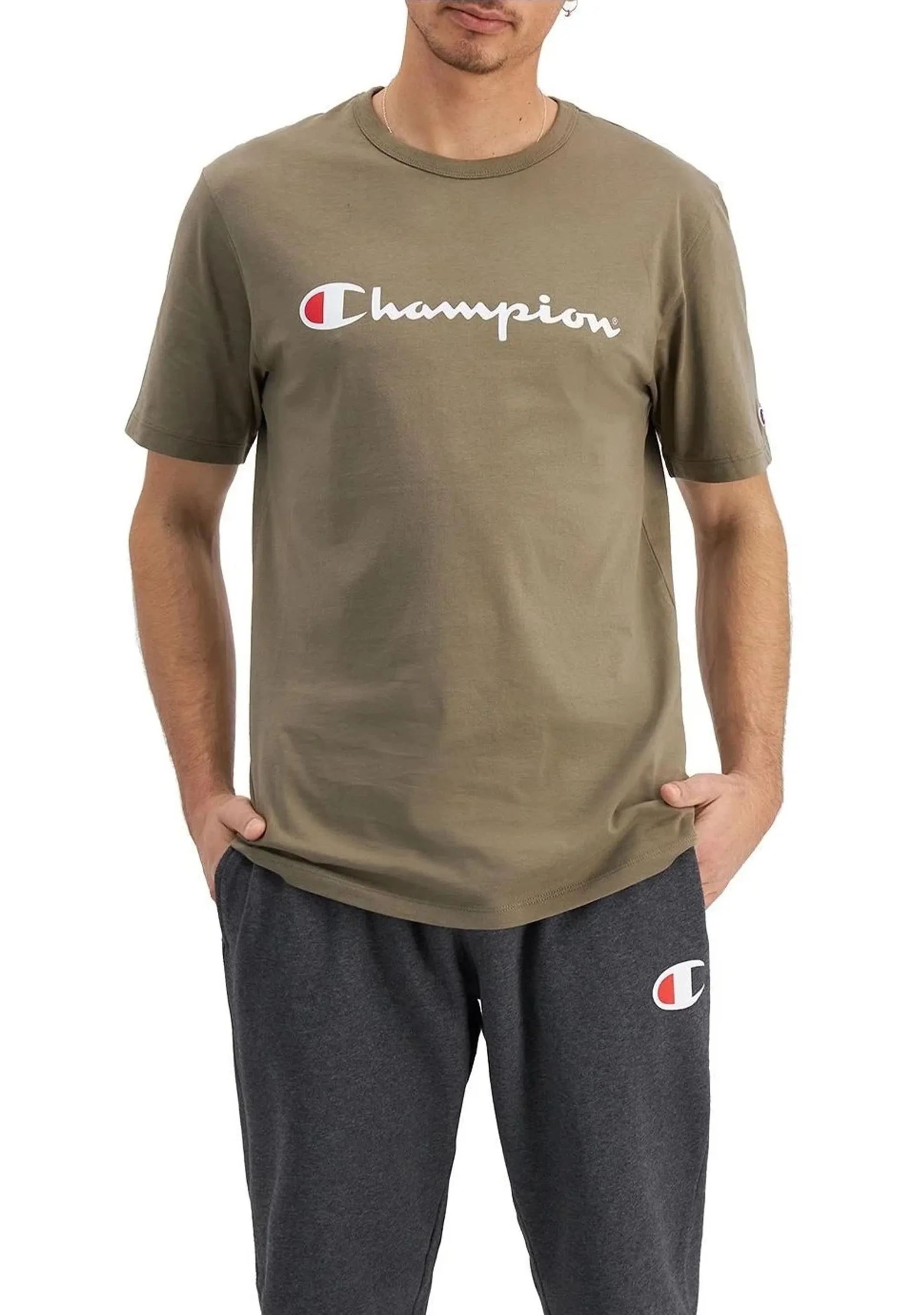 Champion Mens Script Tee <br> AXQPN IXS