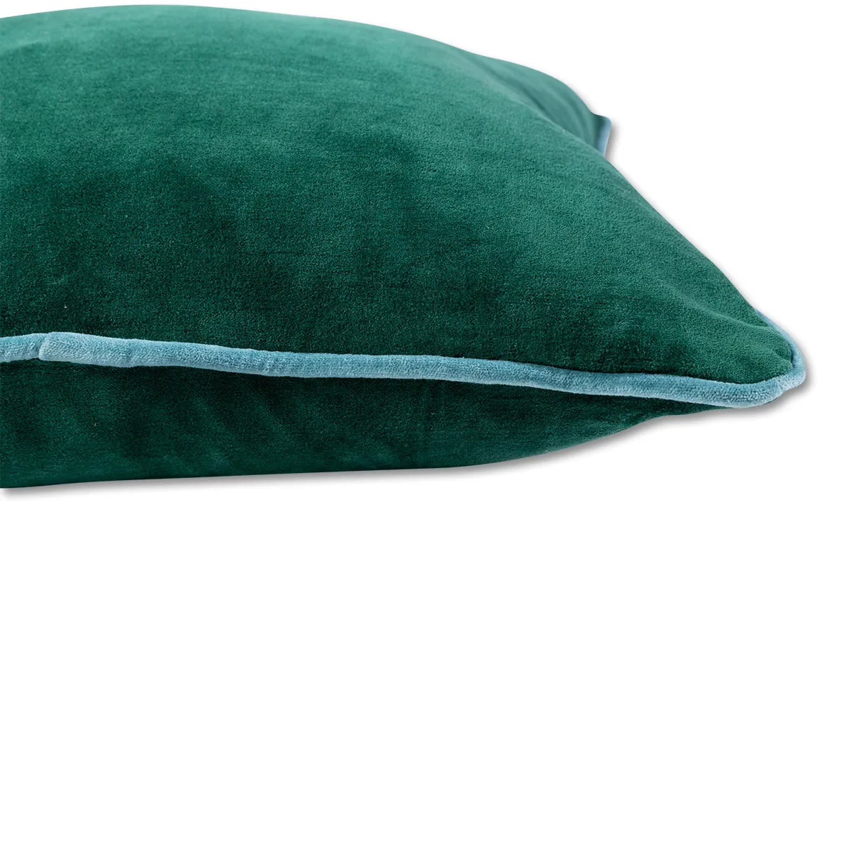 Charliss Velvet Pillow - Green   Aqua