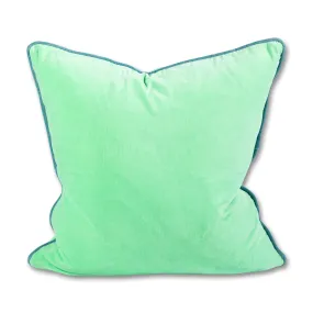 Charliss Velvet Pillow - Mint   Aqua