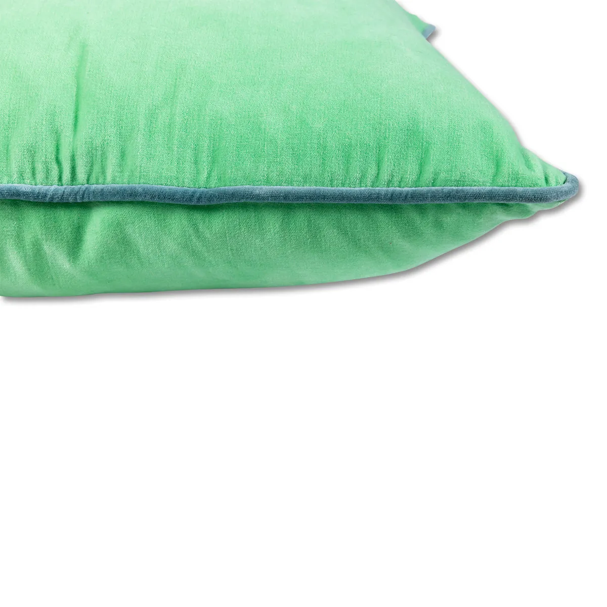 Charliss Velvet Pillow - Mint   Aqua