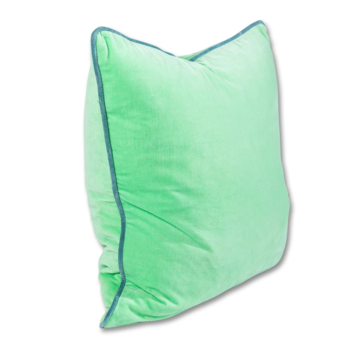 Charliss Velvet Pillow - Mint   Aqua