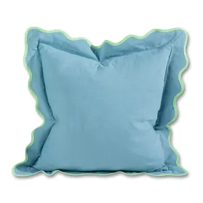 Darcy Linen Pillow - Aqua   Mint