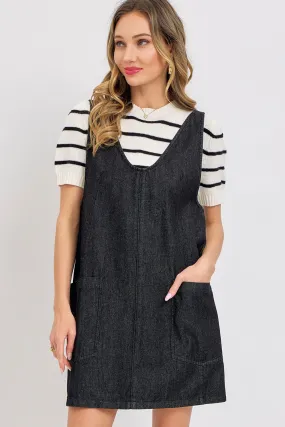 Darla Jumper in Black Denim