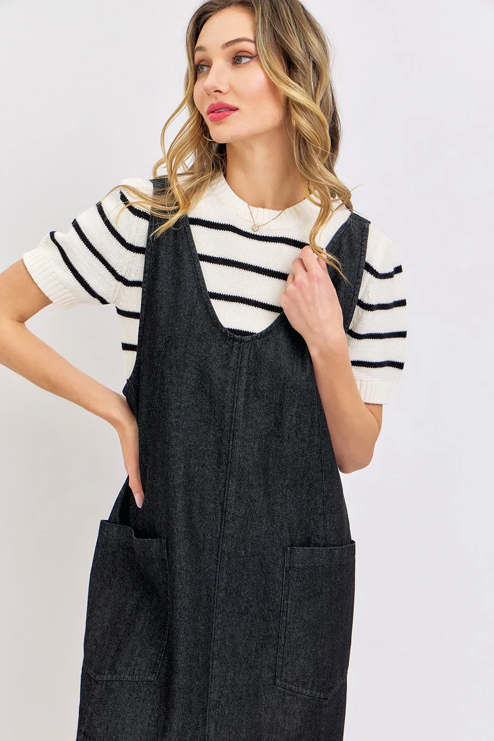 Darla Jumper in Black Denim