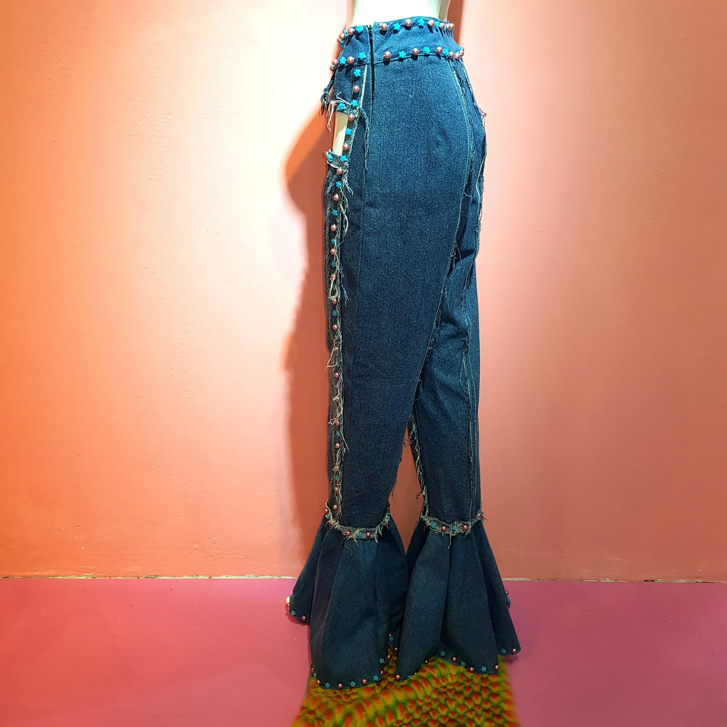 Denim Flare Boy Pants