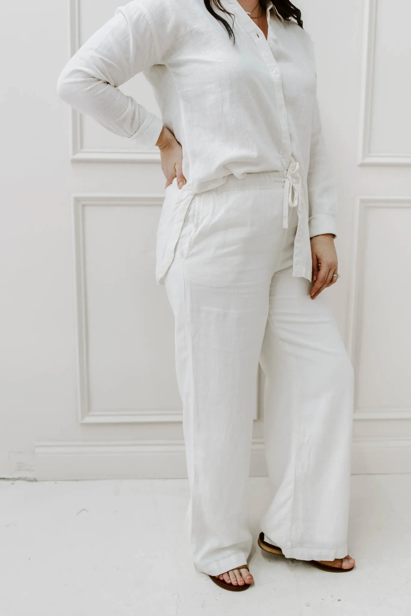 Devon Drawstring Linen Pants