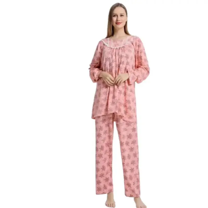 Eastern Stylish  Women's Classic Jersey Cotton Ditsy Floral Print Pyjama Set