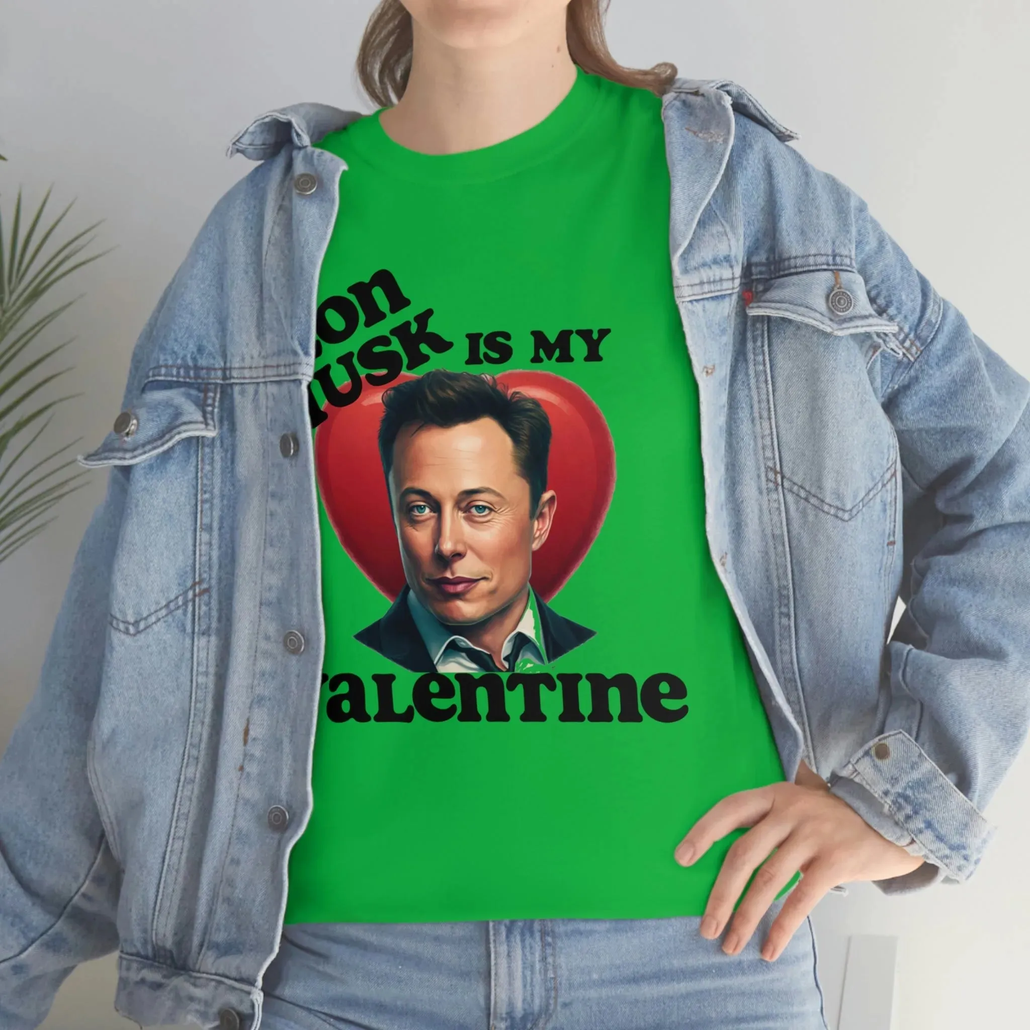 Elon Musk Is My Valentine Unisex Heavy Cotton Tee