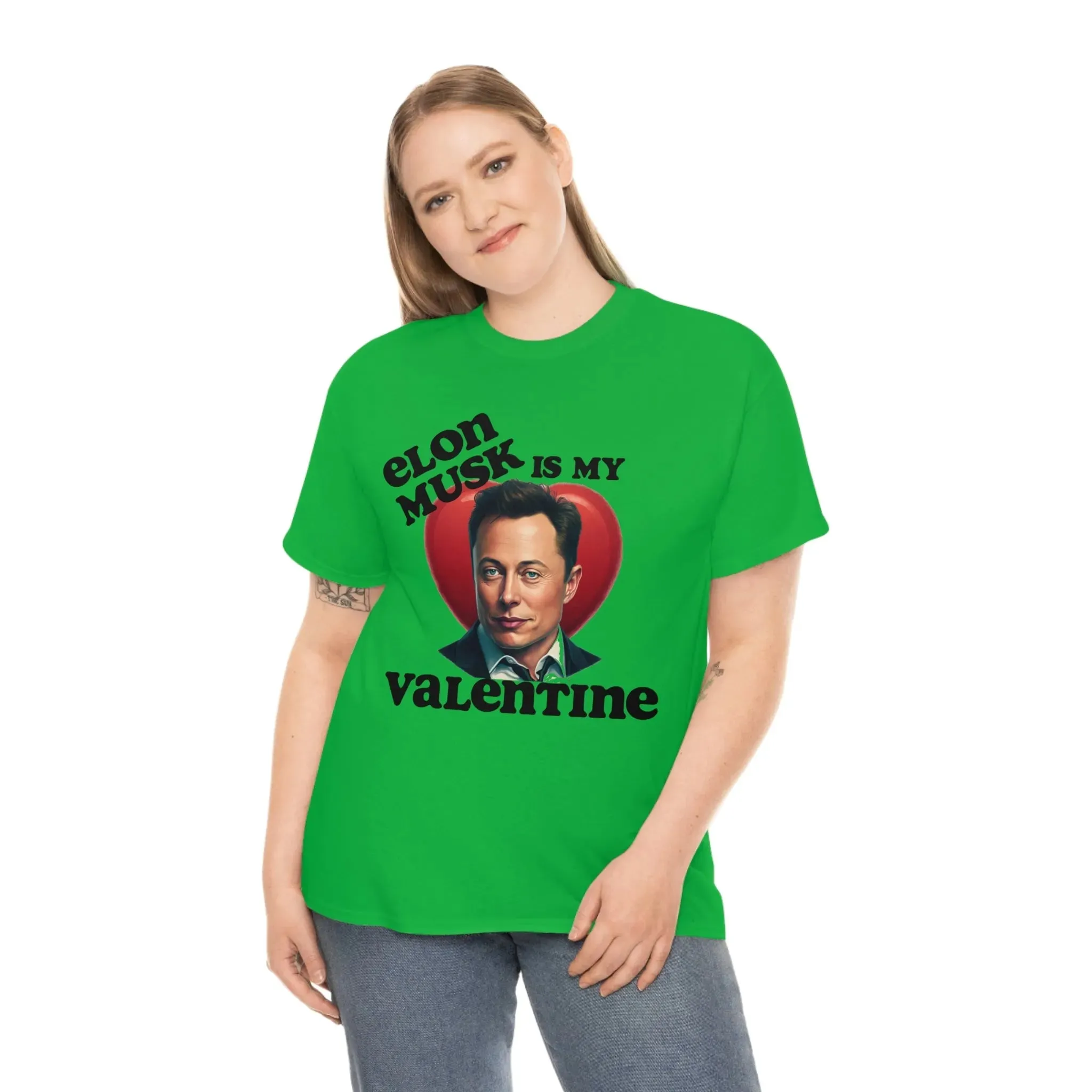 Elon Musk Is My Valentine Unisex Heavy Cotton Tee