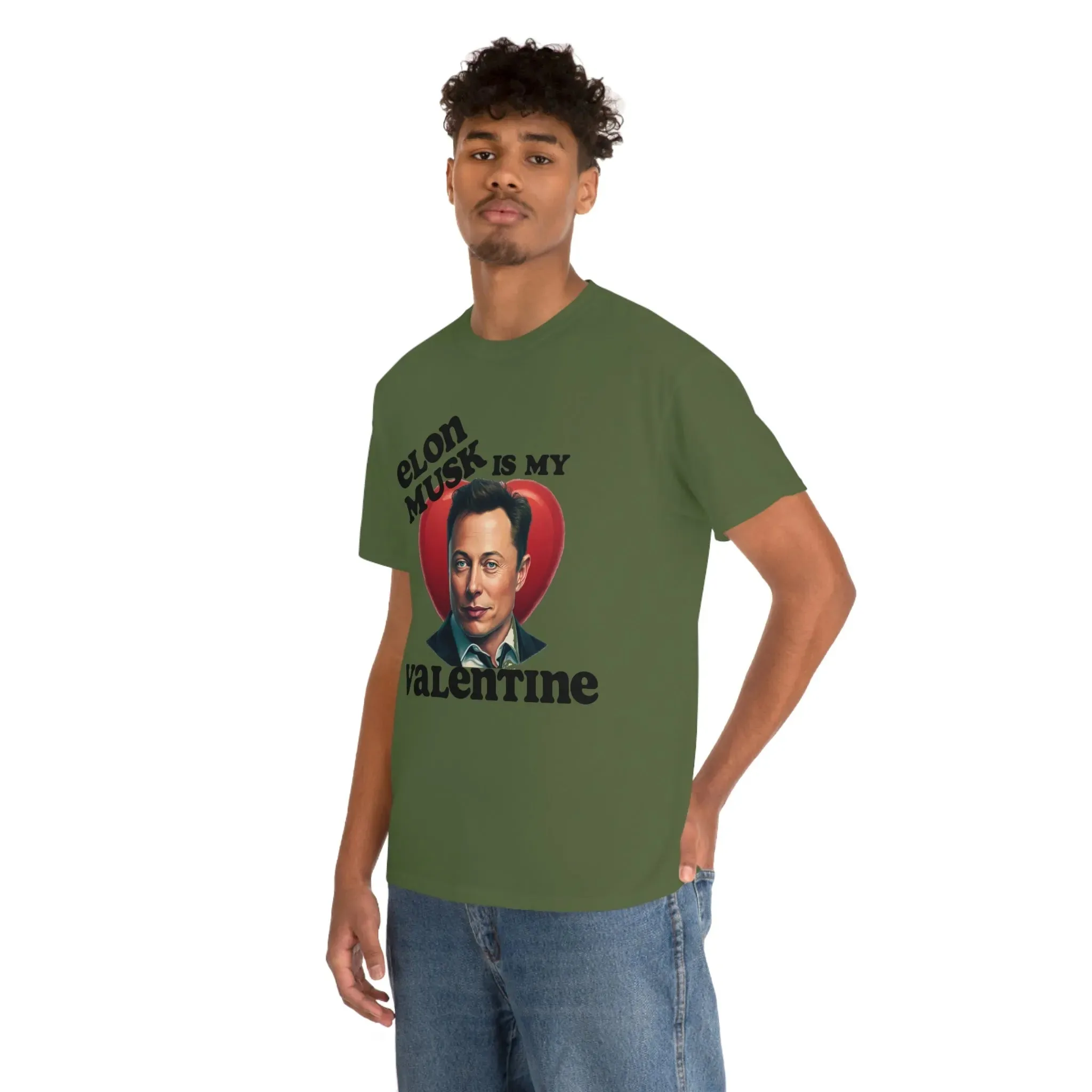 Elon Musk Is My Valentine Unisex Heavy Cotton Tee