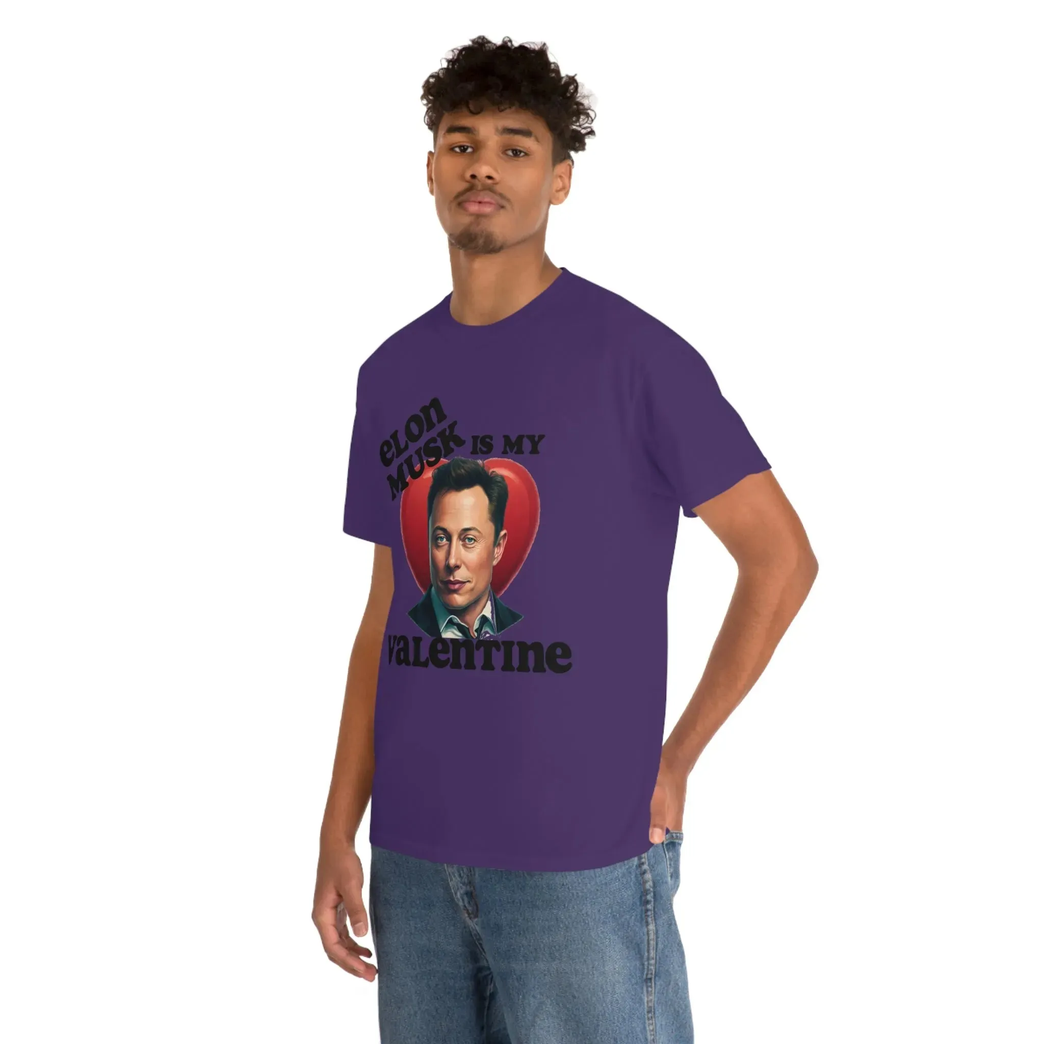 Elon Musk Is My Valentine Unisex Heavy Cotton Tee