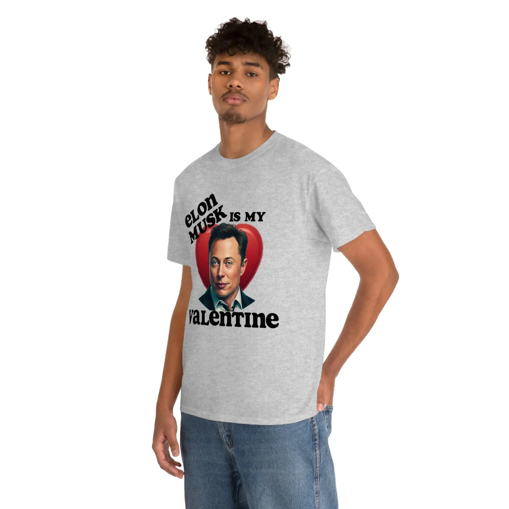 Elon Musk Is My Valentine Unisex Heavy Cotton Tee