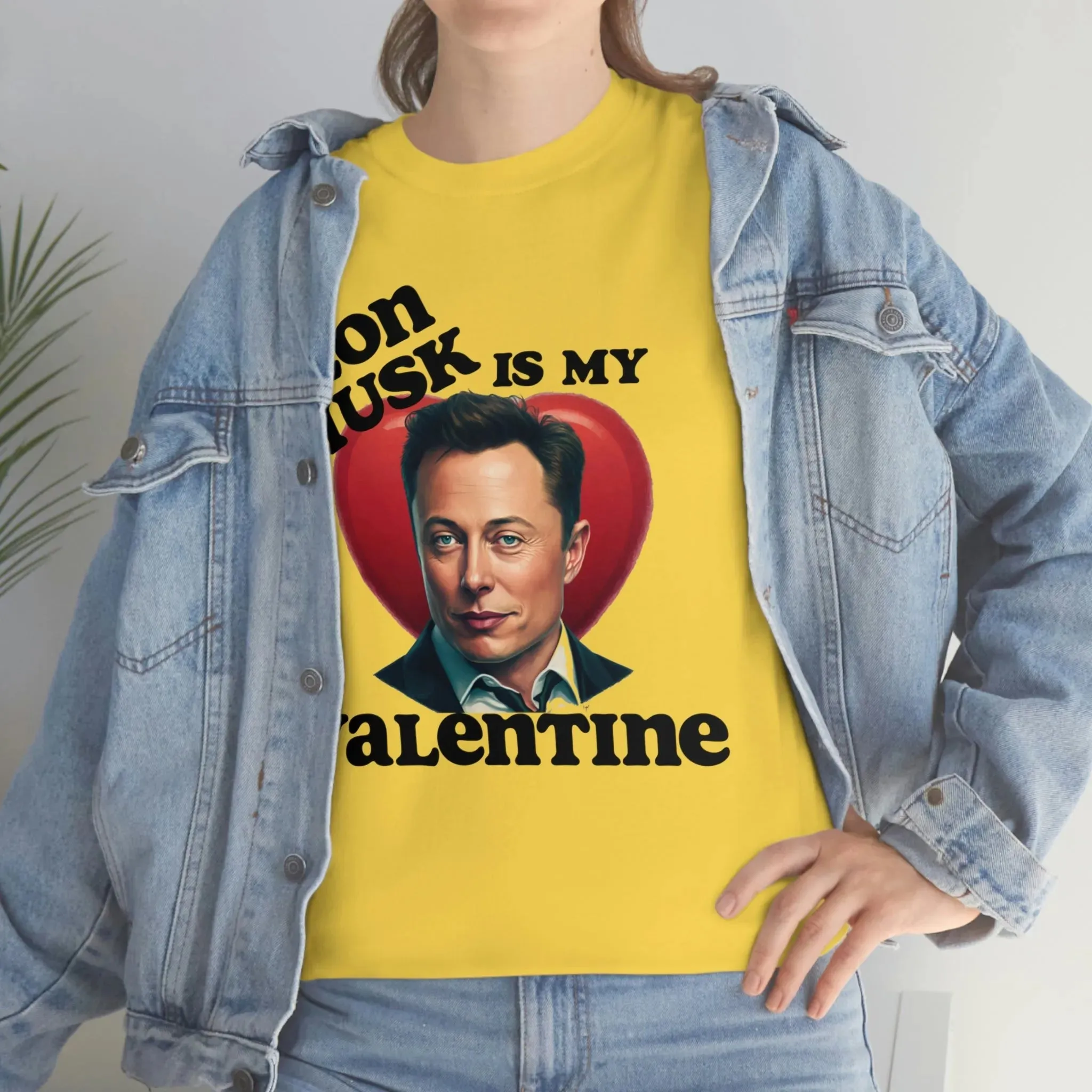 Elon Musk Is My Valentine Unisex Heavy Cotton Tee