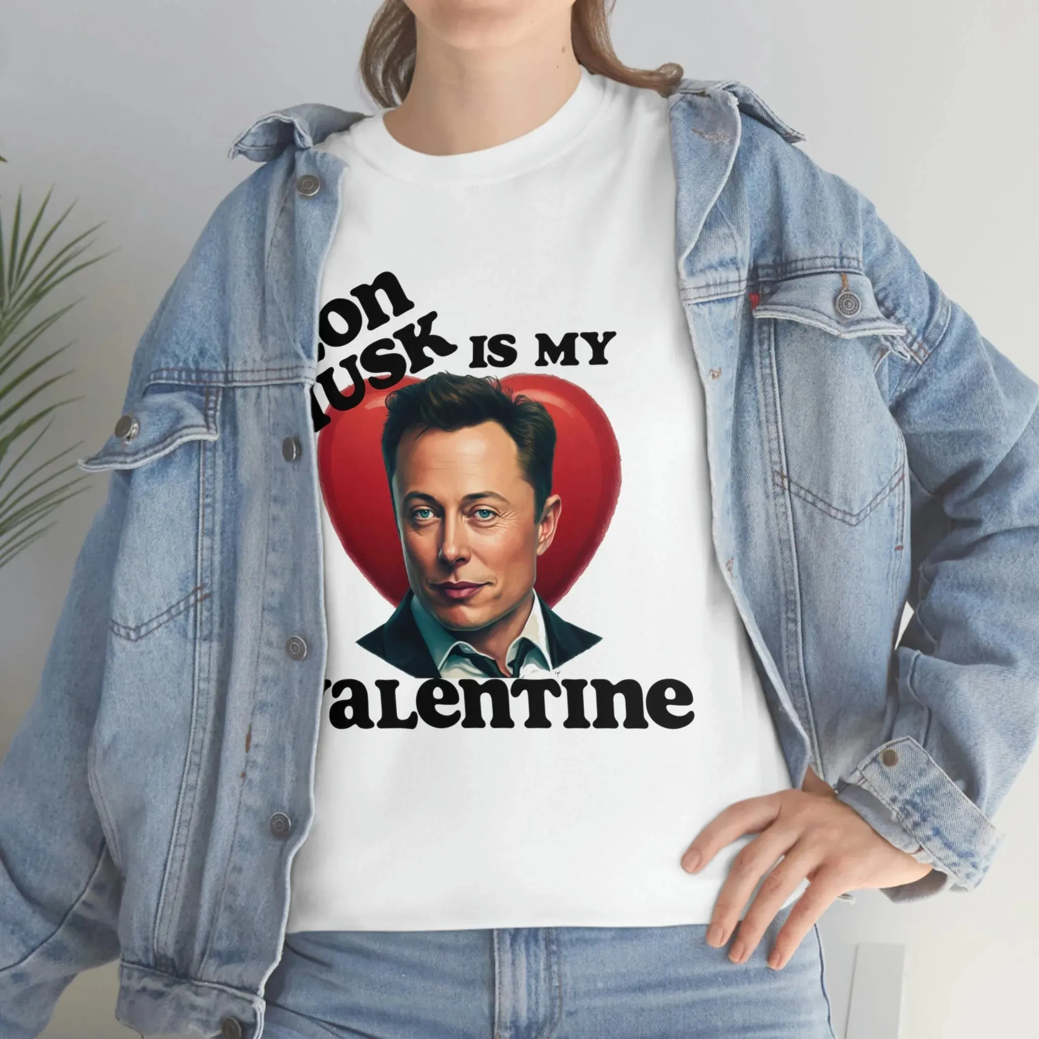 Elon Musk Is My Valentine Unisex Heavy Cotton Tee