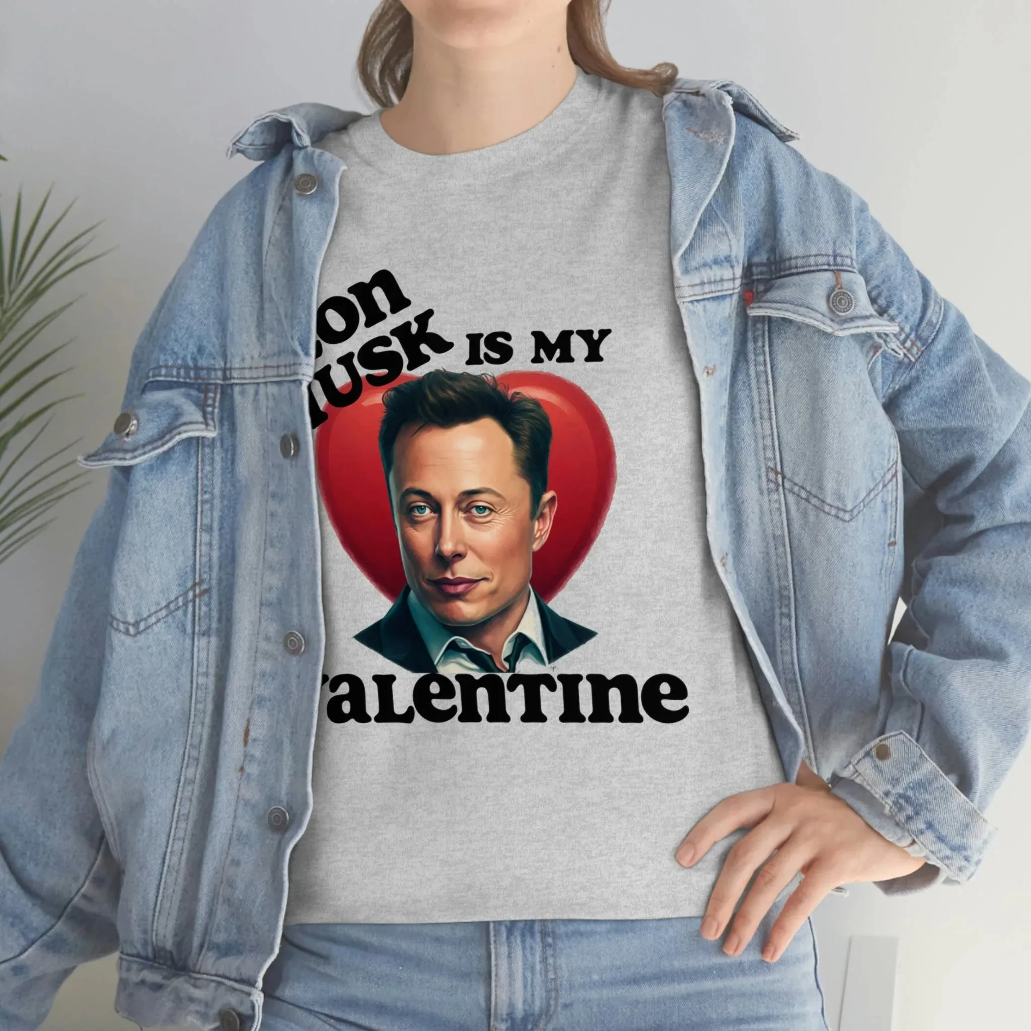 Elon Musk Is My Valentine Unisex Heavy Cotton Tee