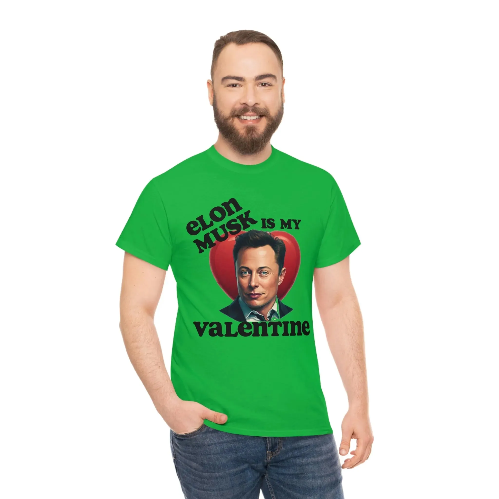 Elon Musk Is My Valentine Unisex Heavy Cotton Tee