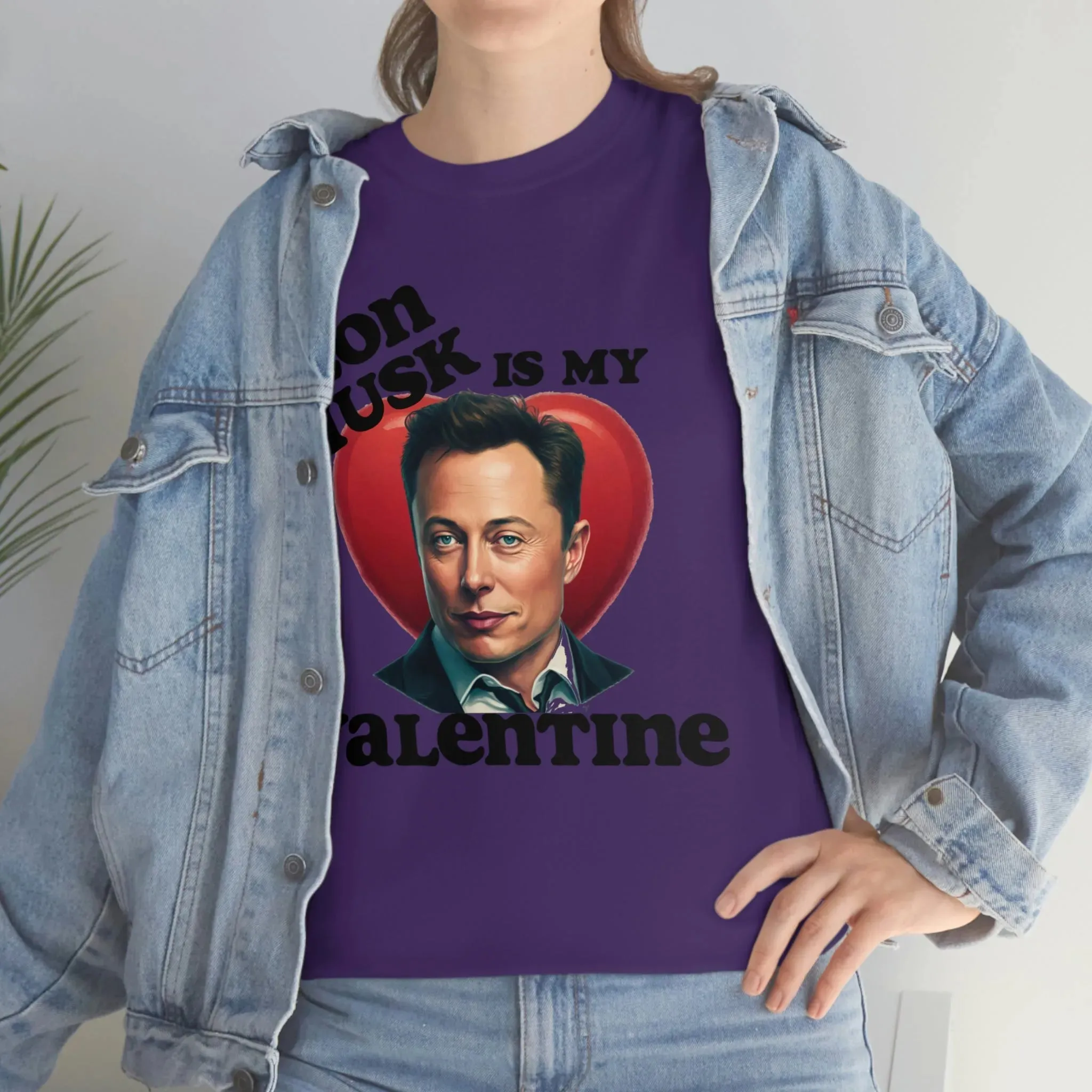 Elon Musk Is My Valentine Unisex Heavy Cotton Tee