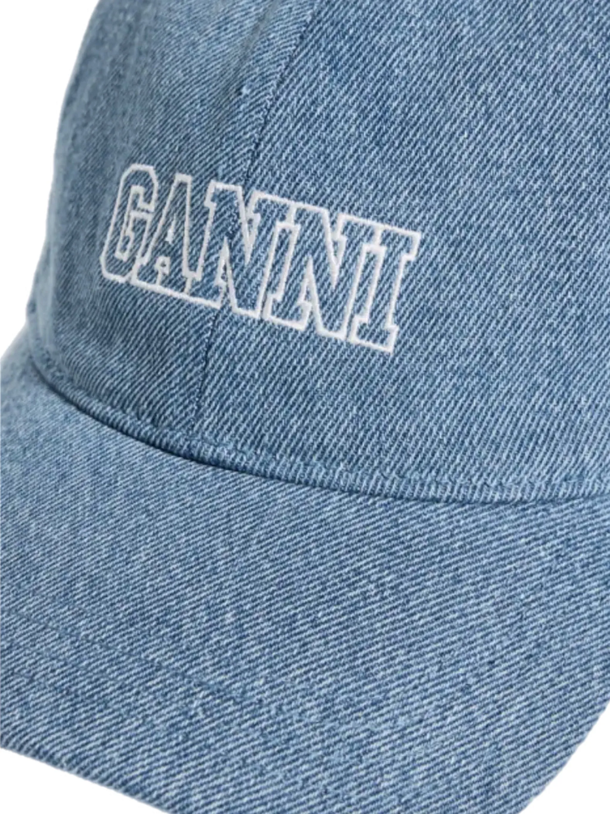 Ganni Cap Hat Denim A5530