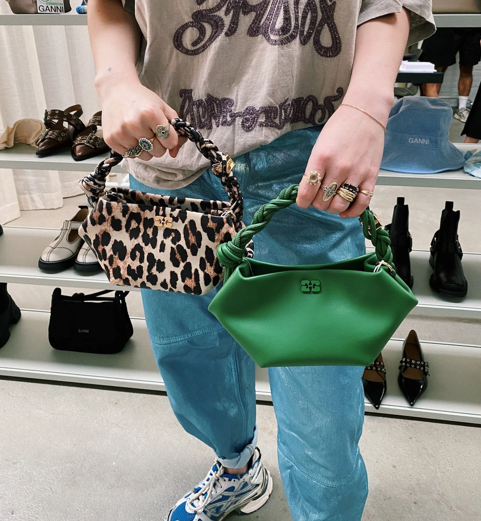 GANNI Leopard Mini Bou Bag