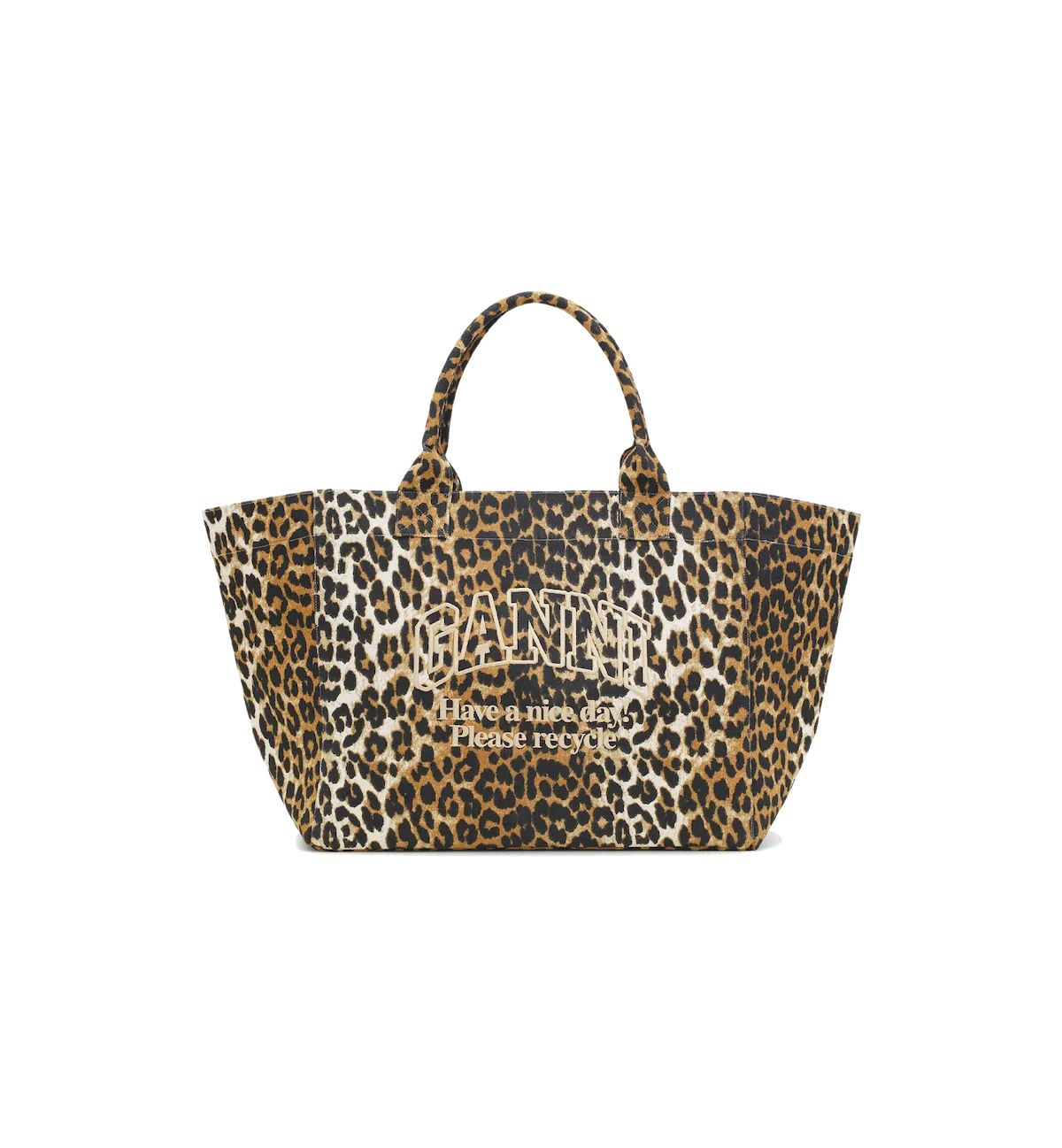 GANNI Leopard Shopper