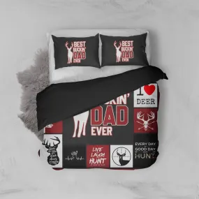 Gearhuman 3D Happy Mothers Day Best Buckin Dad Ever Custom Bedding Set