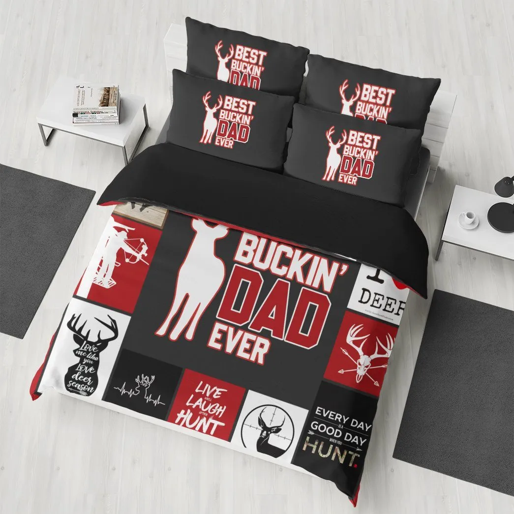 Gearhuman 3D Happy Mothers Day Best Buckin Dad Ever Custom Bedding Set