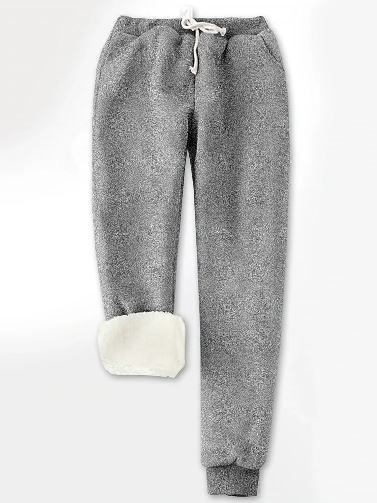 Gray Ladies' Soft Fleece Pajama Ensemble