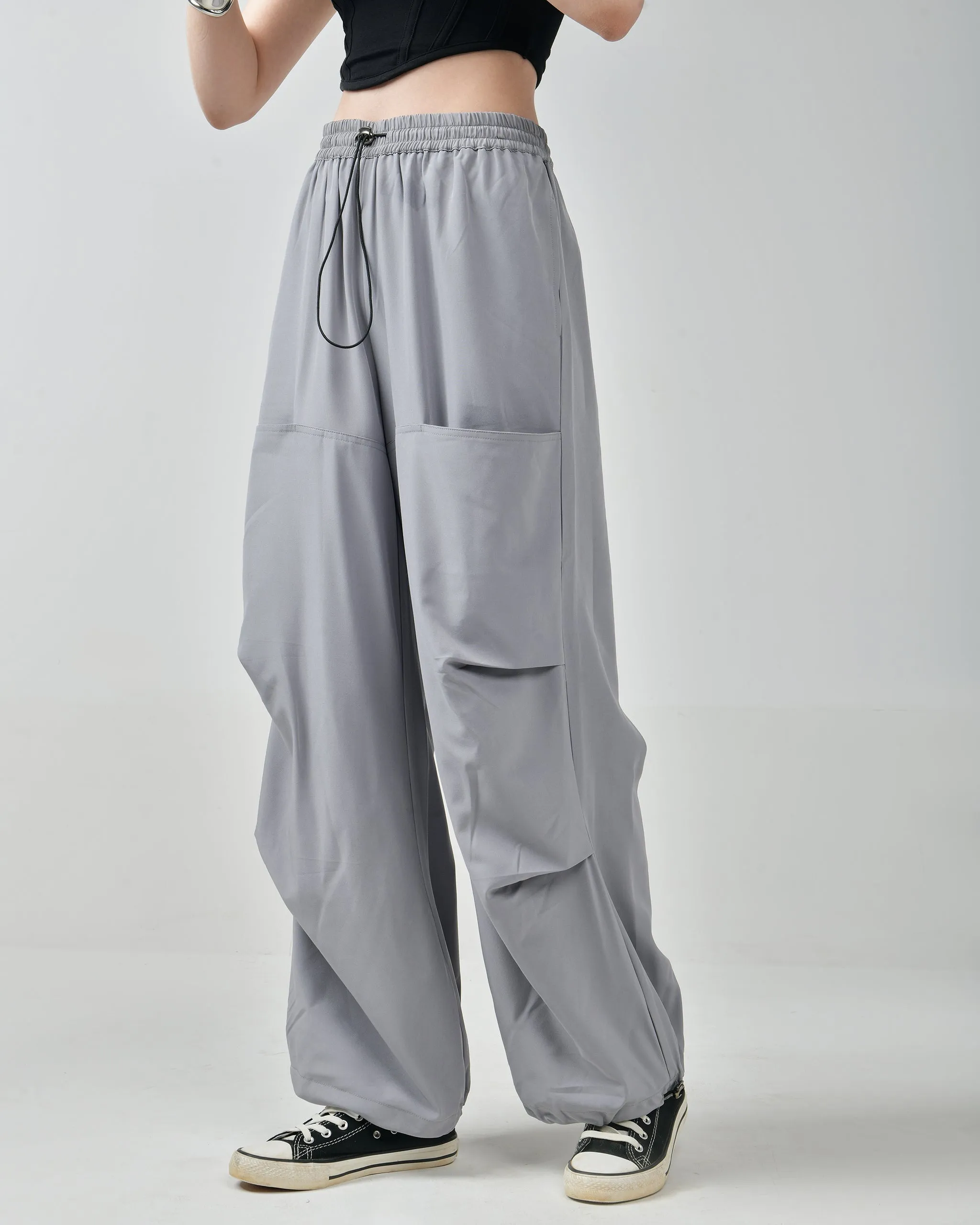 Grey Air Parachute Pants & Black Air Parachute Pants Combo