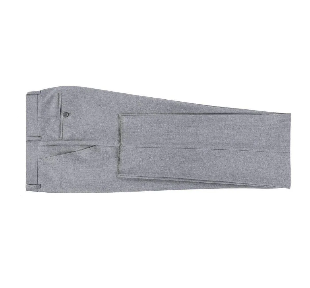 Grey Flat Front Pants