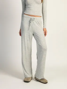 HARLOW MOLLY LOUNGE MELANGE PANT - HEATHER GREY