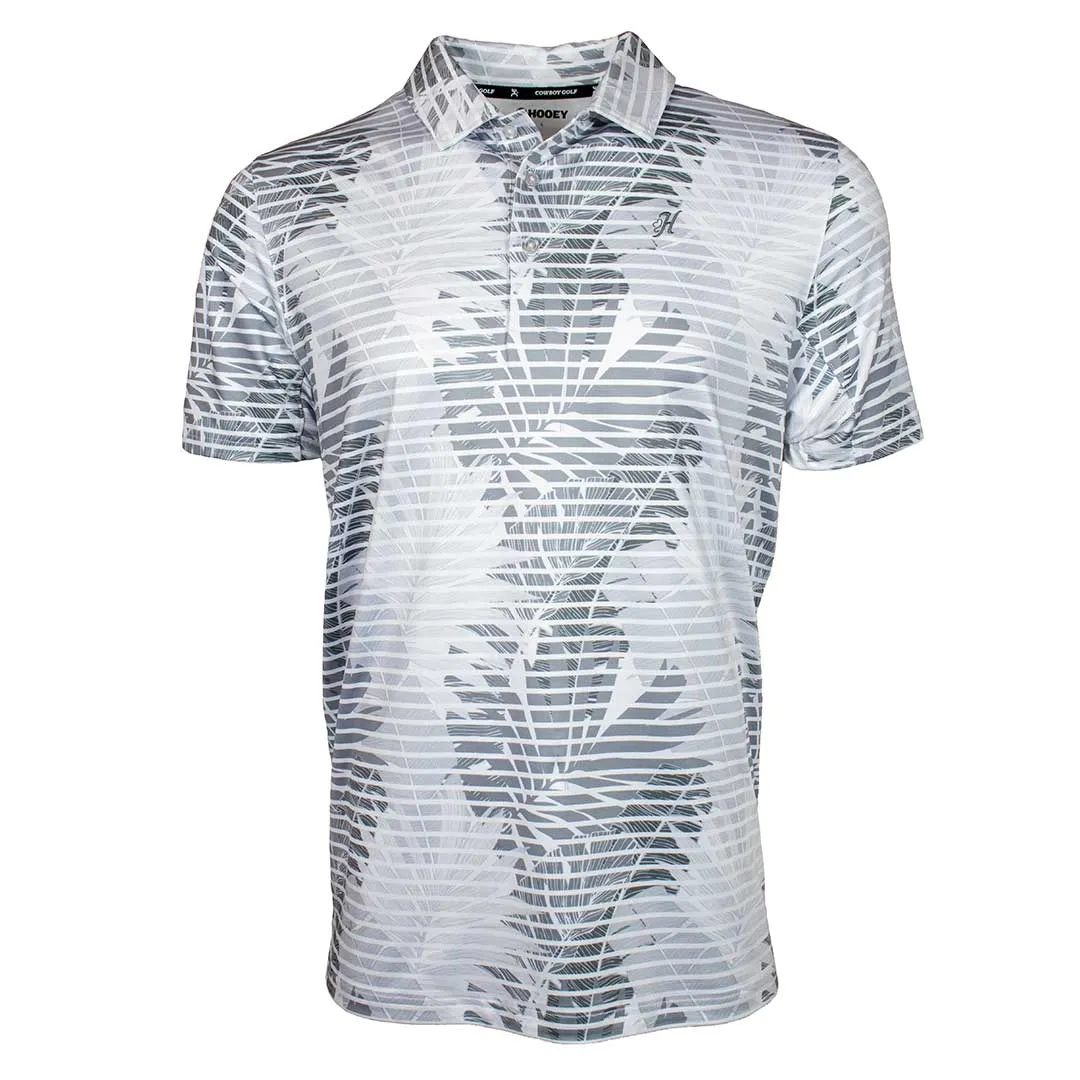 Hooey Men's Weekender Palm Stripe Polo Tee