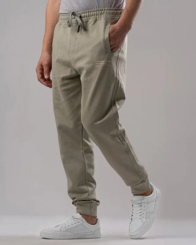 JOGGER WAIST SWEATPANTS  - KHAKI