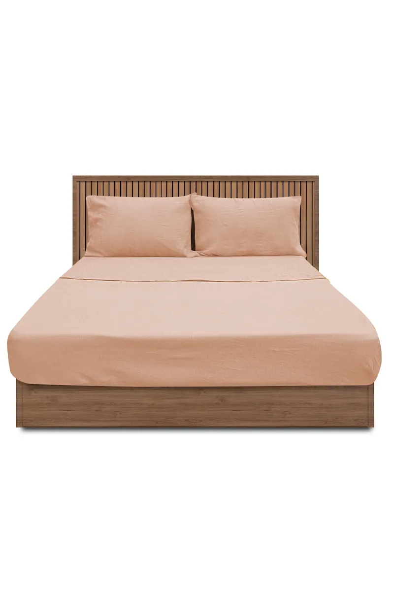 Linen Bedding, Blush