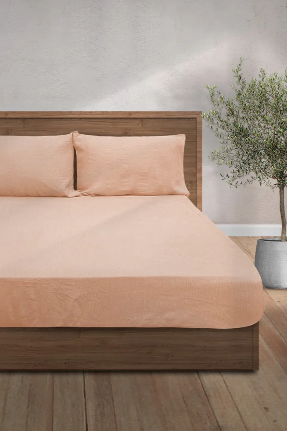 Linen Bedding, Blush