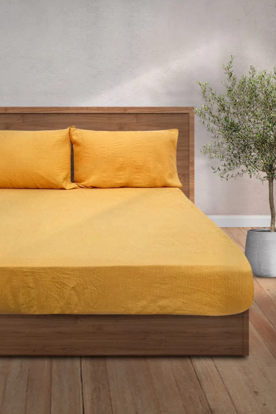 Linen Bedding, Honey