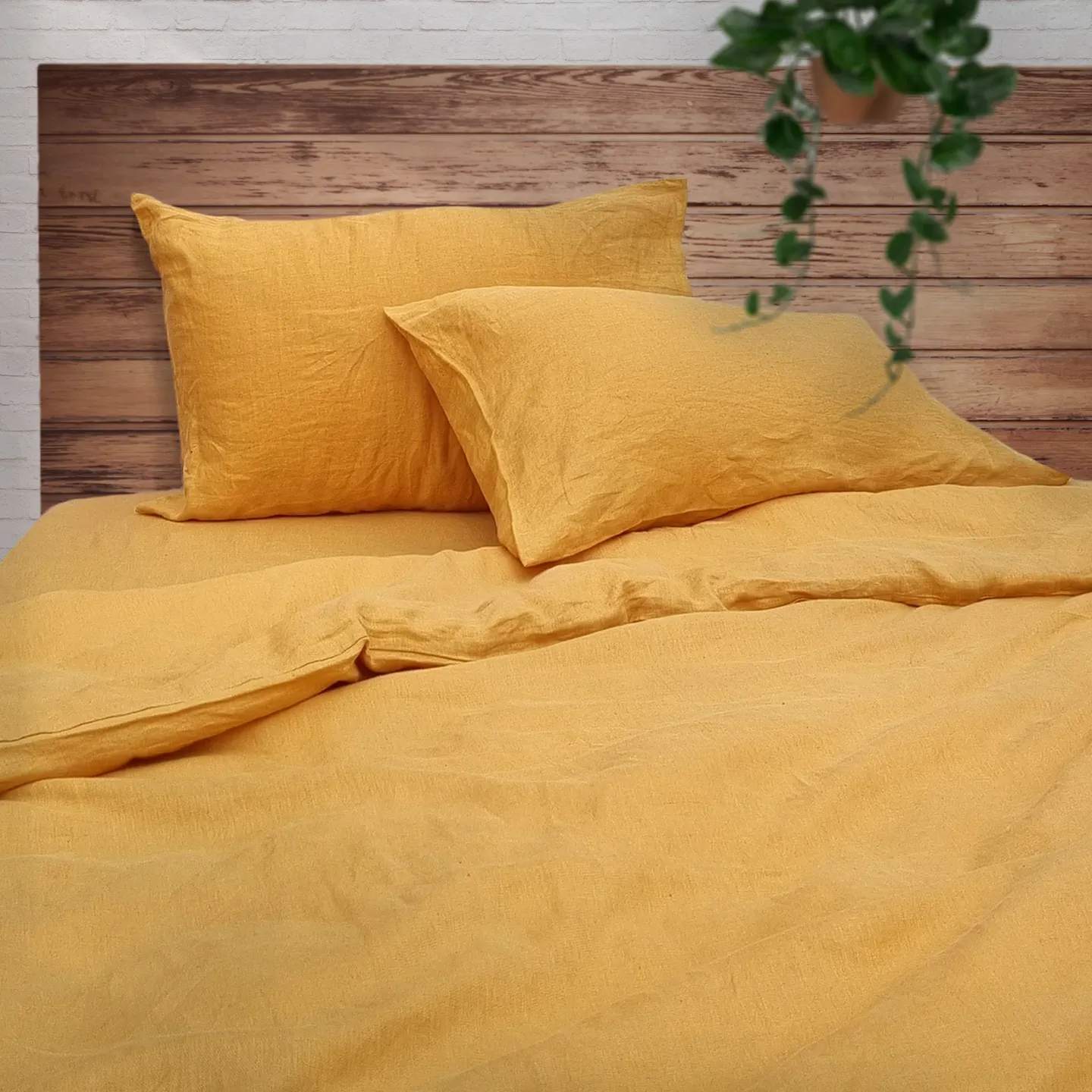 Linen Bedding, Honey