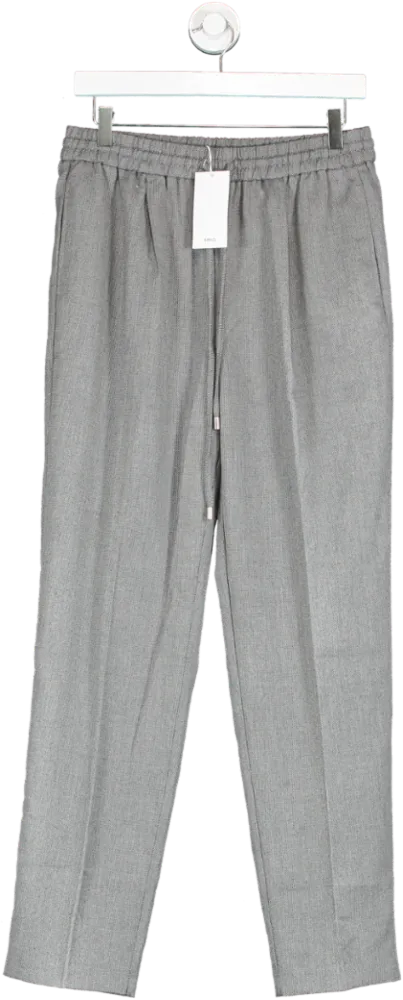 MANGO Grey Flowy Jogger Trousers BNWT UK M