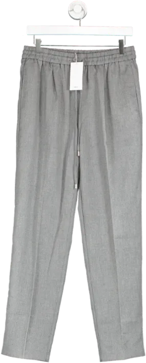 MANGO Grey Flowy Jogger Trousers BNWT UK M